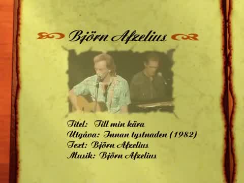 Björn Afzelius - Till min kära