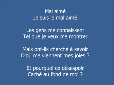 Claude François - Le Mal-aimé